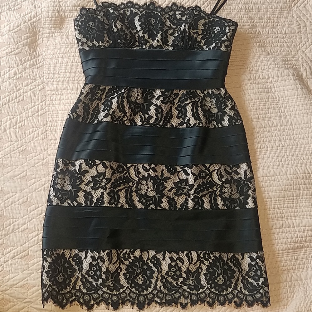 BCBGMaxazria Strapless Cocktail Dress